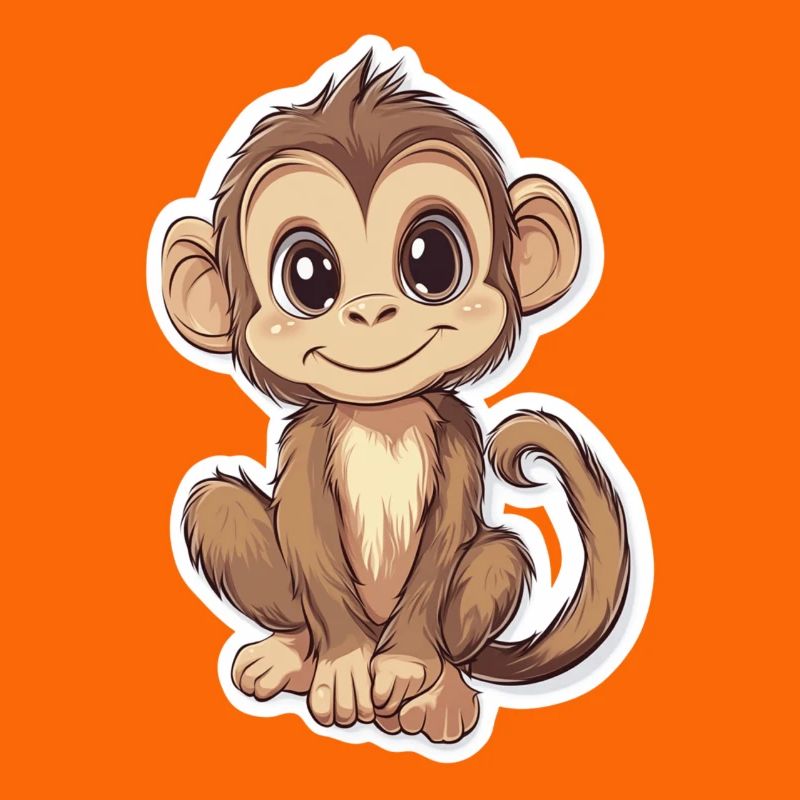 Monkey Cute Monkey Gift for Monkey Fans