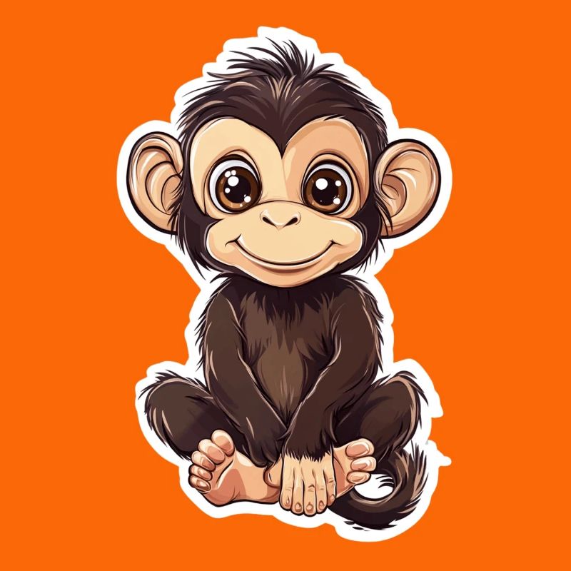 Monkey Cute Monkey Gift for Monkey Fans