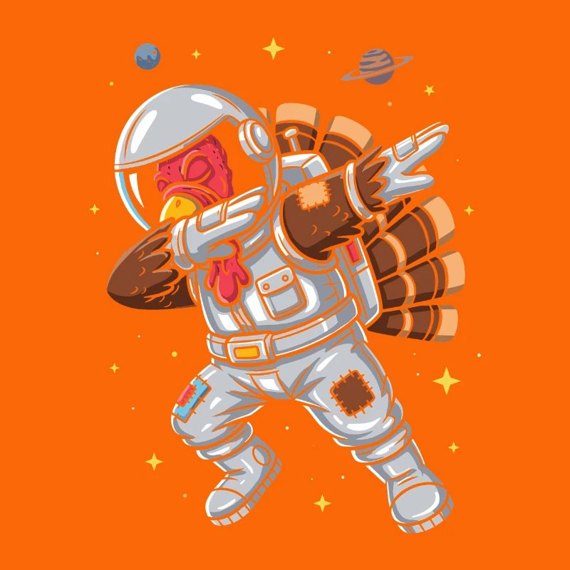 Canard astronaute dans l’espace