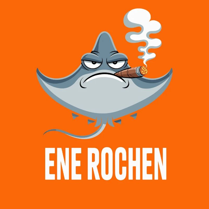 Ene Rochen Raucher Spruch Zigarette Kippe Rauchen