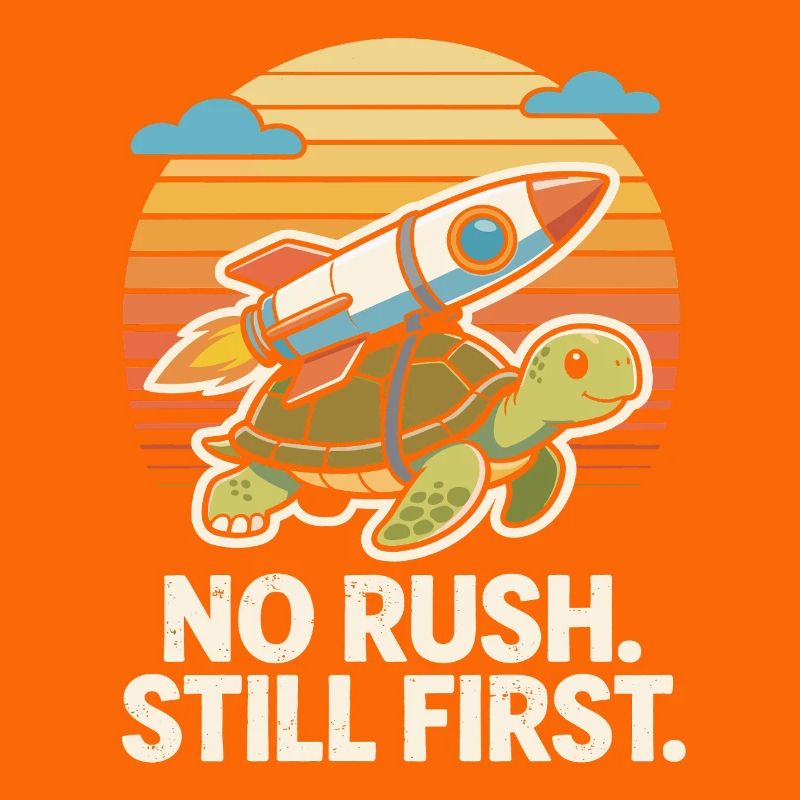 Keine Eile, immer noch das erste lustige Turtle Rocket Retro