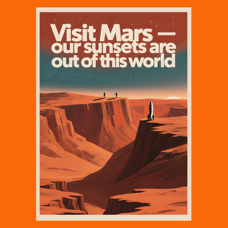 Visiter Mars | Tournée spatiale rétro