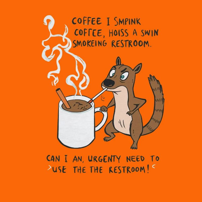 Kaffee Notfall Beutier Eichhörnchen Kippe 