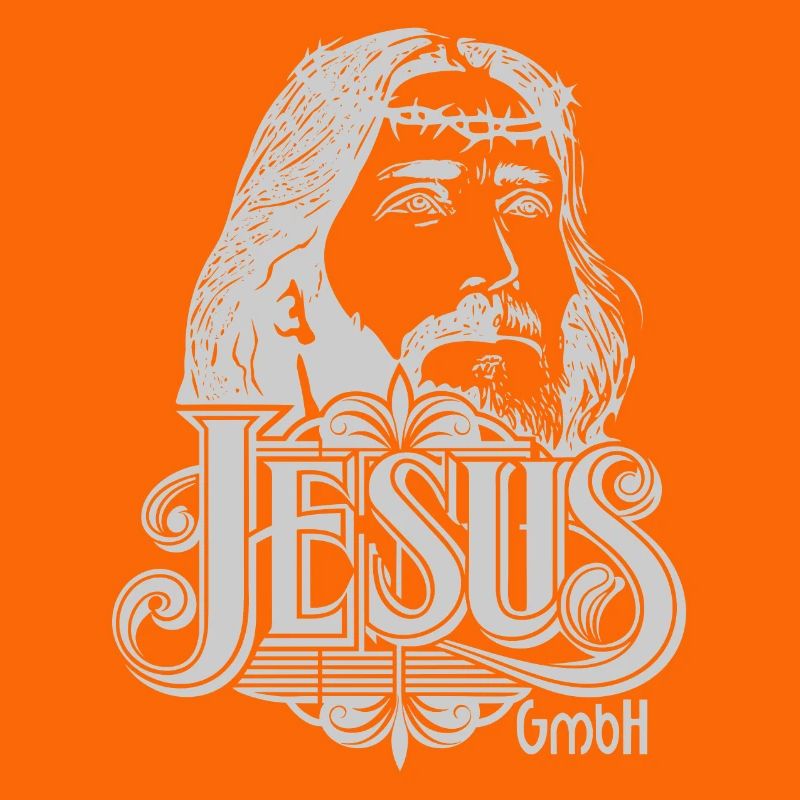 Jesus Kopf hellgrau