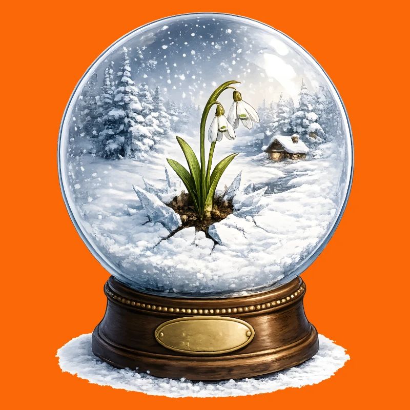Snowdrop breaks through winter