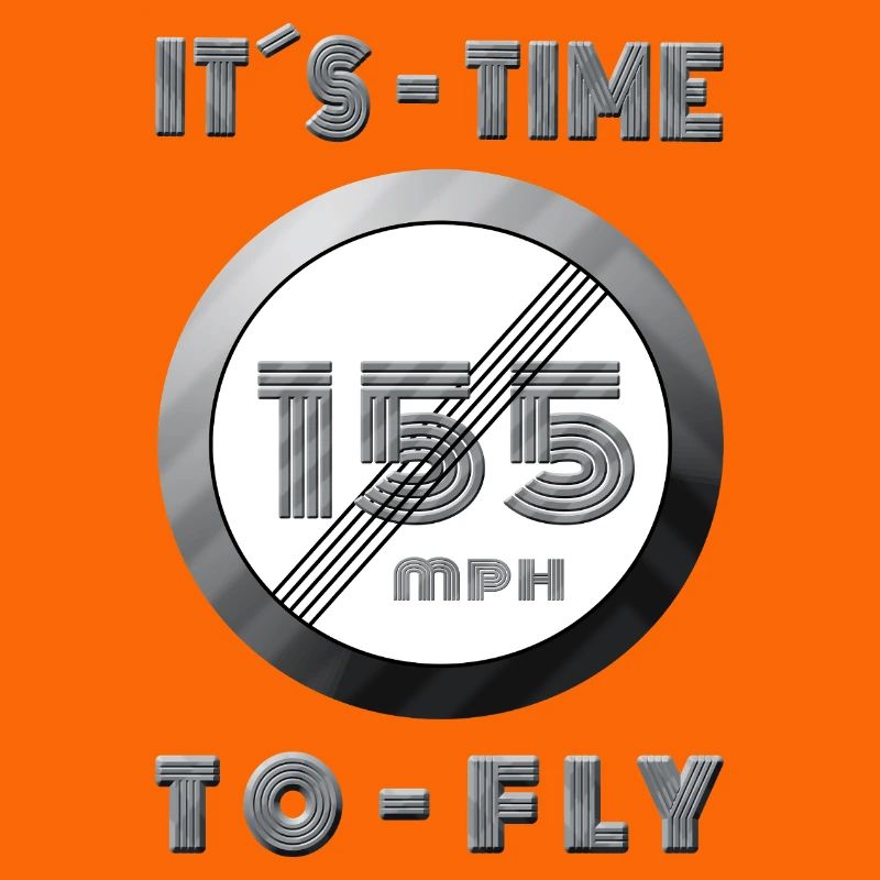 Temps de course 155 mph Design rétro
