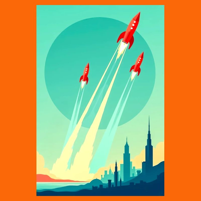 A Fleet Rises into the Open Sky