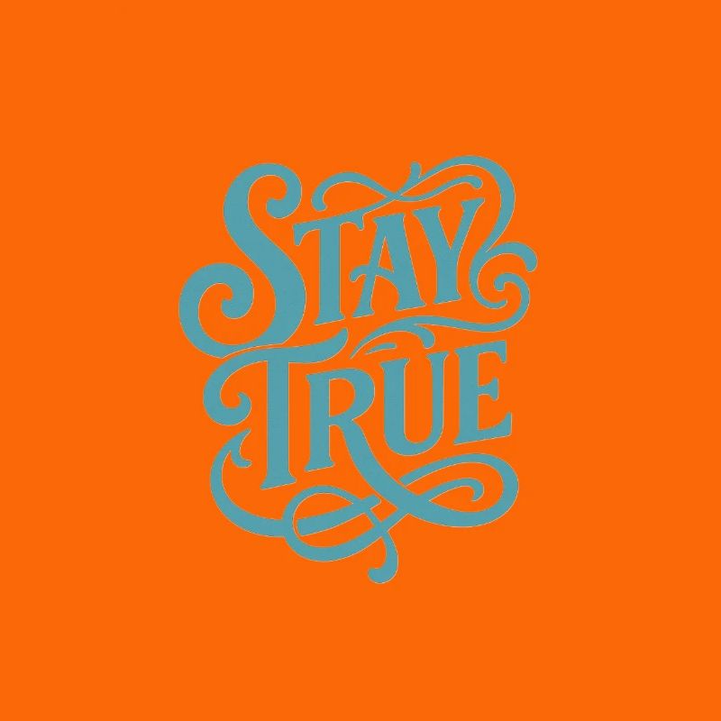 Stad True Typografie Schwung