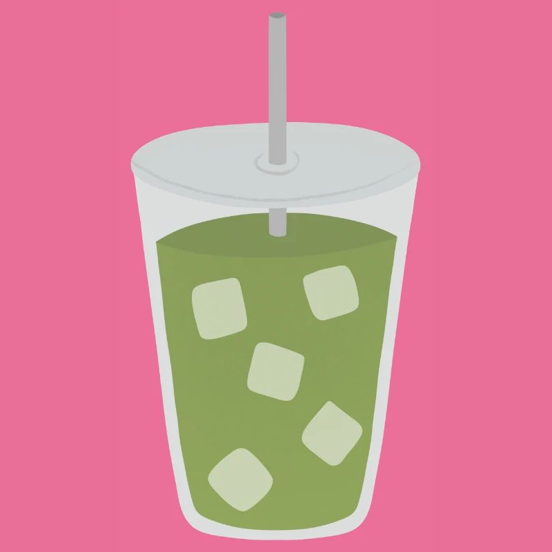 Boisson glacée au matcha latte