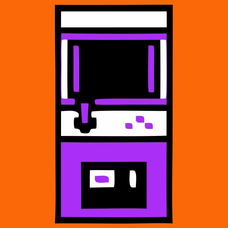 Nostalgischer Arcade Automat Gamer