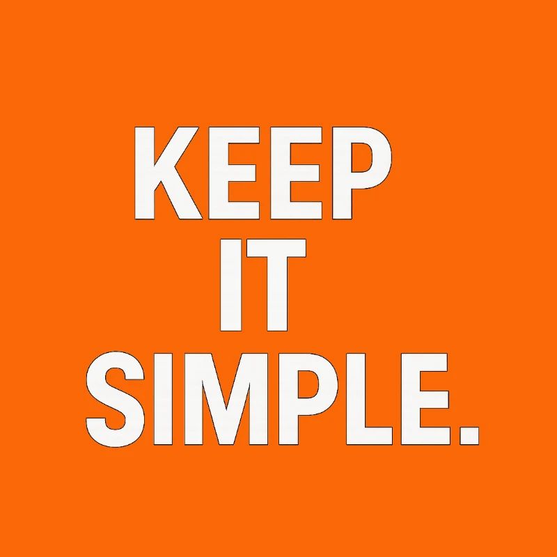 Déclaration minimaliste de garde ça simple