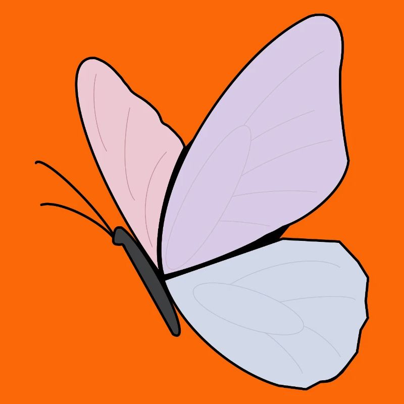 Conception de papillon pastel