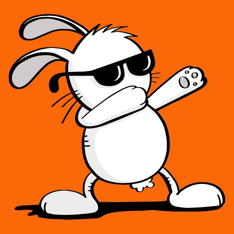 Cool Dab Dance Bunny - Dabbing Easter Bunny