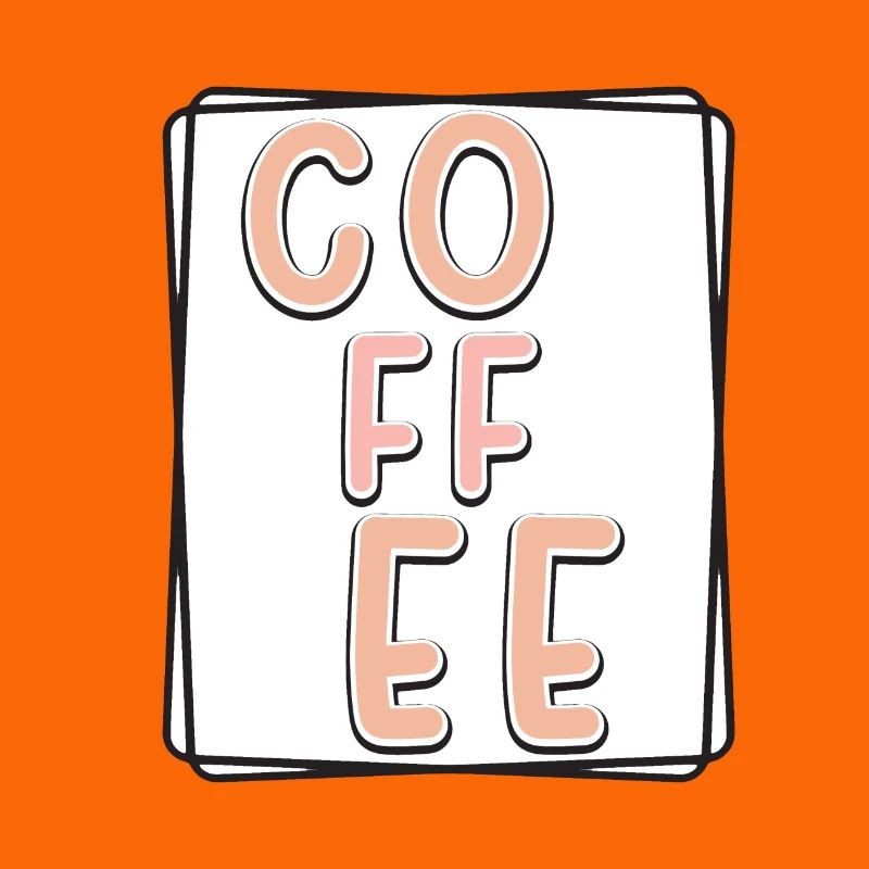 Kaffee Typo Panel