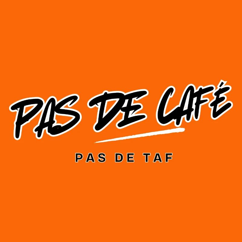 Design Typographique Pas de Café