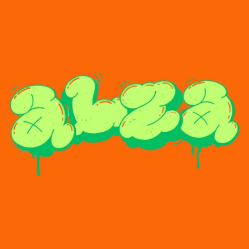 Conception de style graffiti vert vif