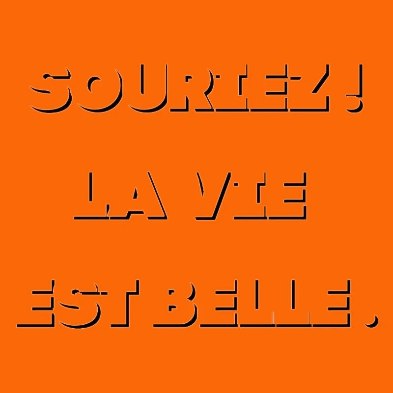 Neon Outline Typog Black