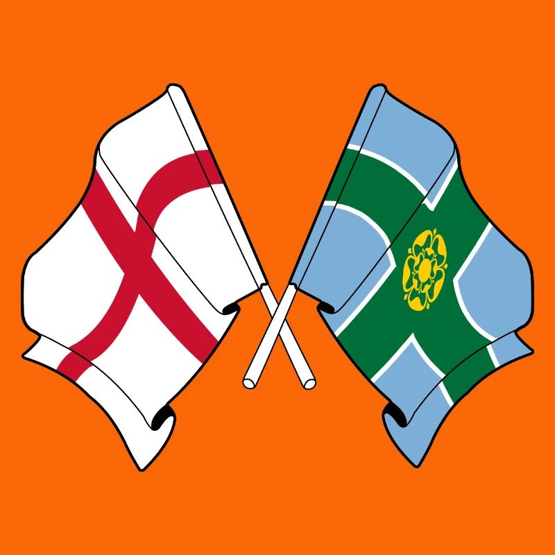 Drapeaux Derbyshire x Angleterre