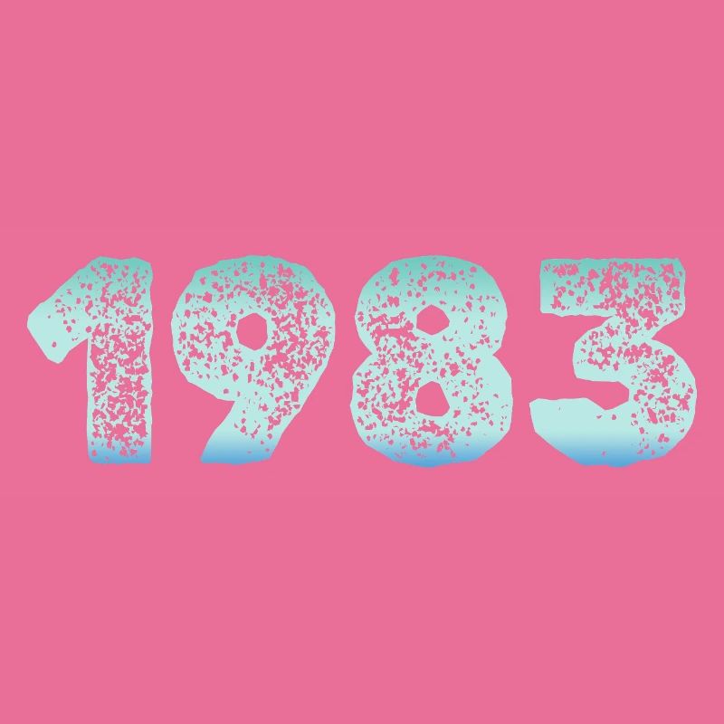 1983 Grunge Gradient Digits