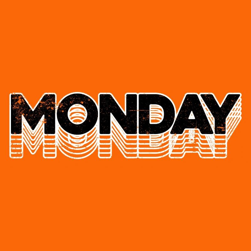 Typographie du néon Monday Echo