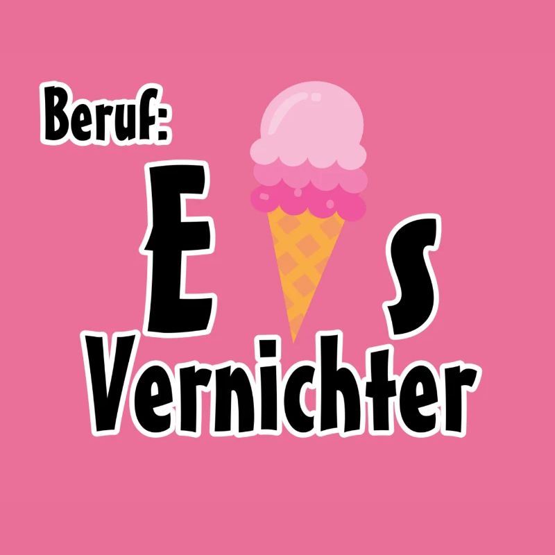 Beruf - Eisvernichter Geschenk Eis Sommer