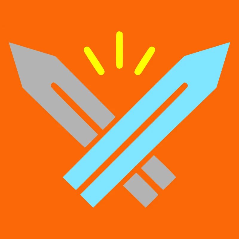 Pixel Swords RPG Gaming Rétro Vector