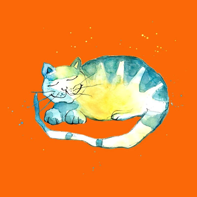 Sleeping cat. I have to think.