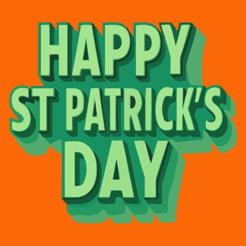 Joyeux Saint-Patrick Vert Pop Art