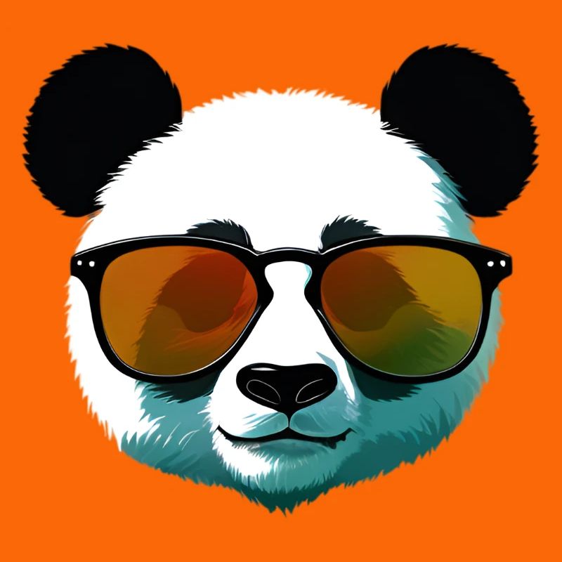Panda with Sunglasses Gradient