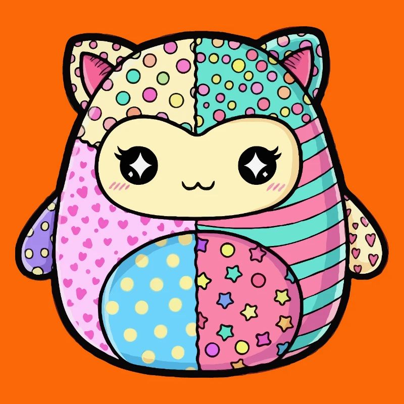 Patchwork Chaton Couleurs Pastel