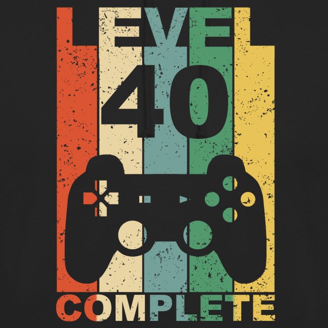 40. Geburtstag 40 Jahre Level Complete