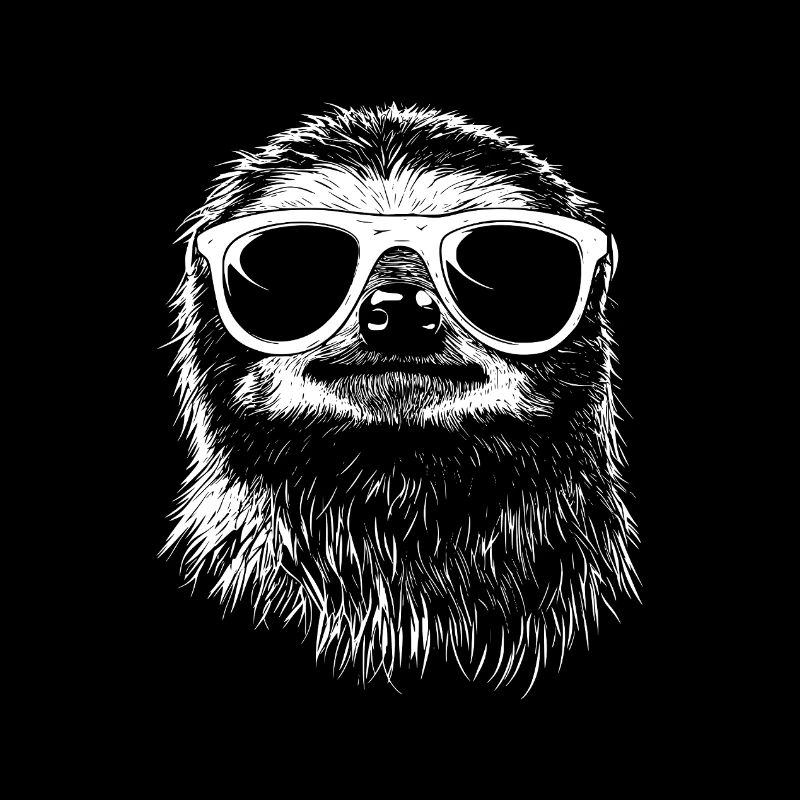Cool Sloth Sunglasses Summer Graphic