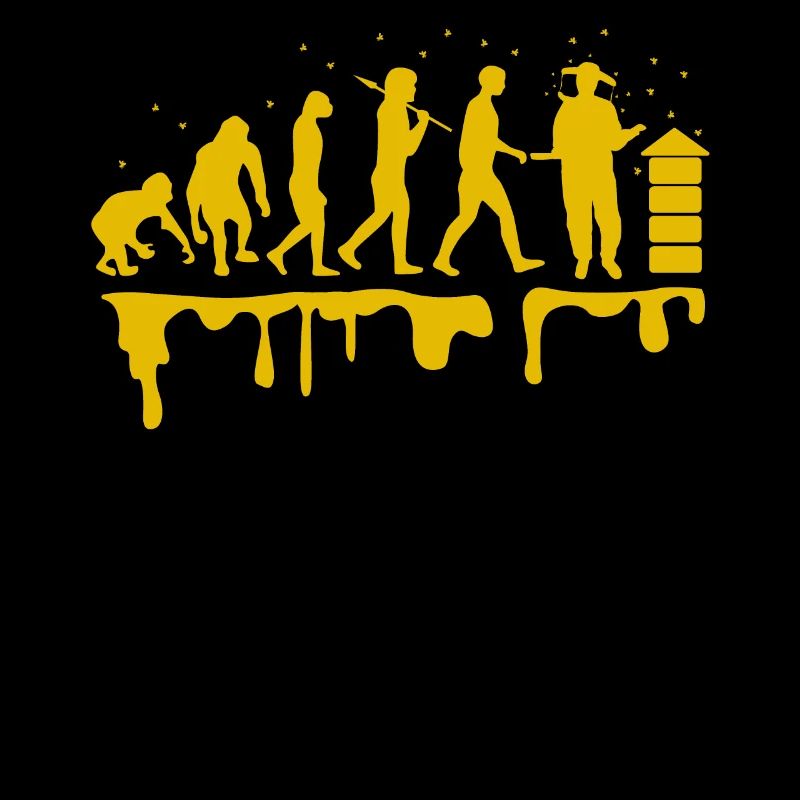 Beautiful beekeeper evolution design ideal as a gift