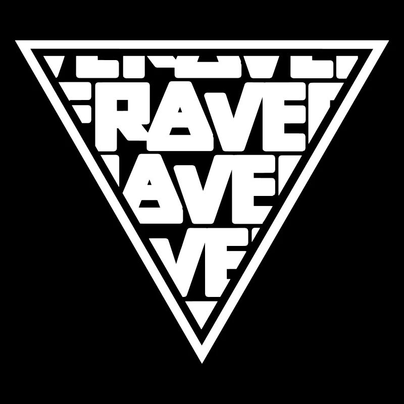Rave MNML Minimal Logo Techno Events Symbol