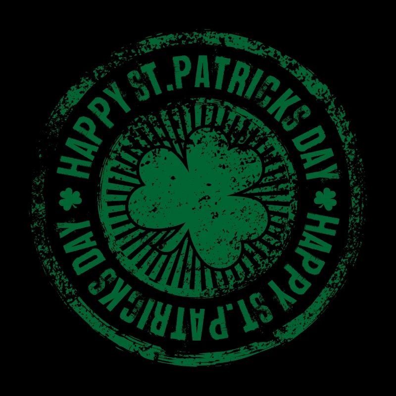 St. Patrick's Day Grüner Stempelkreis