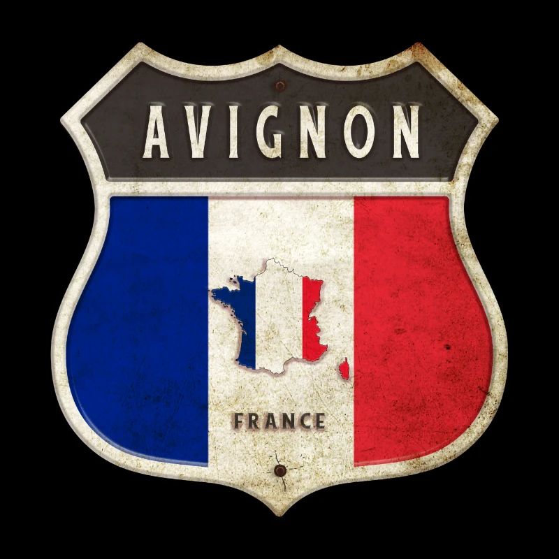 Avignon Frankreich Wappen Flaggen Design