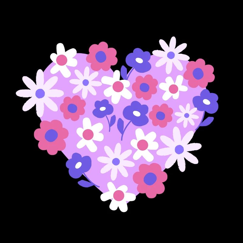 Herz aus Blumen
