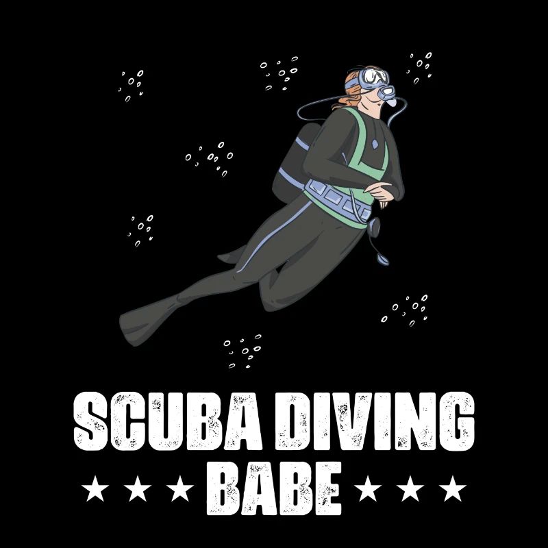 Scuba Diving Speerfischen Design