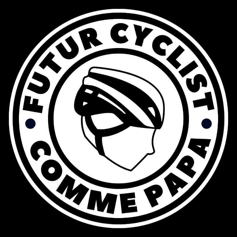 Futur cycliste comme papa