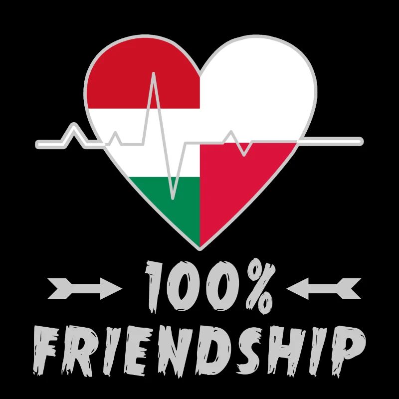 Ungarn und Polen 100% Freundschaft