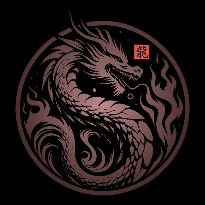 dragon feu japonais