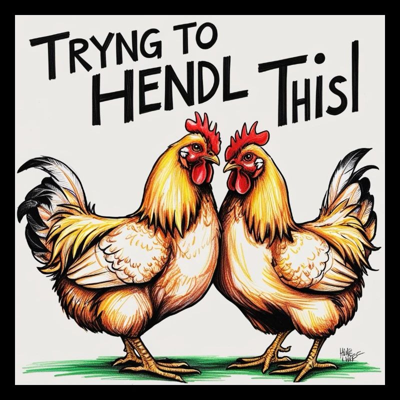 Poulets « Essayer de faire ça »