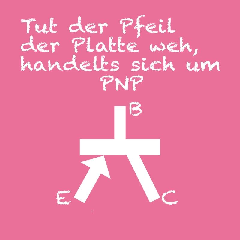 Transistor PNP Merkspruch Elektronik