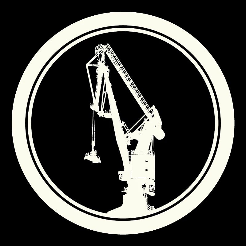 Hafenkran Silhouette 03