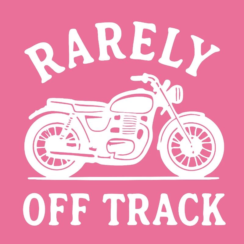 rarely off track motorcycle Biker Motorrad Spruch