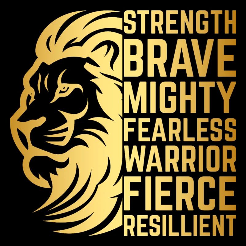Grunge Lion | Strength, Courage & Style