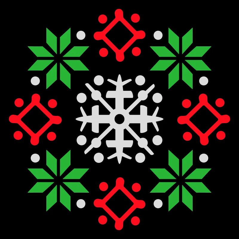 flocons de neige motif Noël pull neige