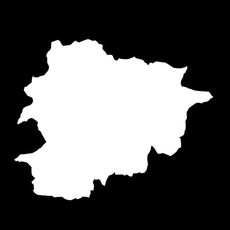 Silhouette contour d’Andorra