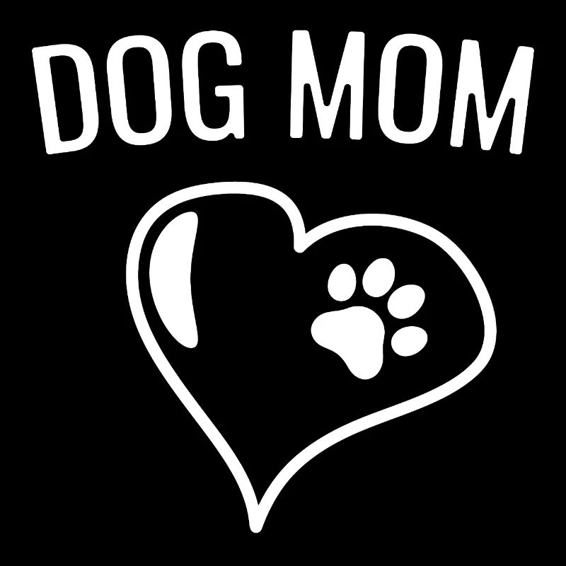 Cœur de maman de chien avec patte - Cadeau de maman de chien