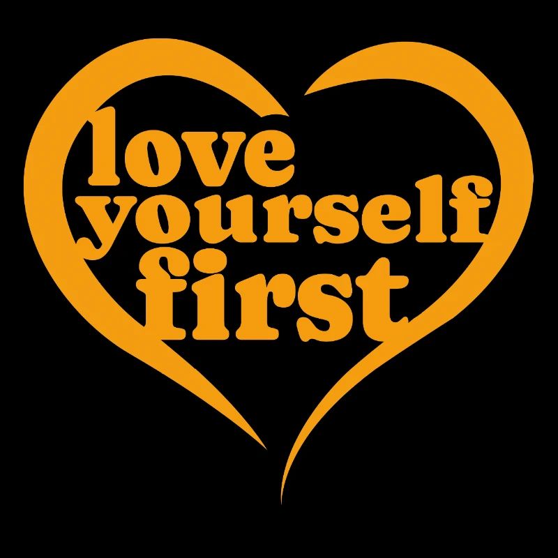 Love Yourself First – Women's Black Tee